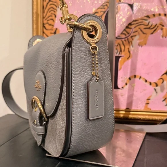 Coach Cleo 17 leather/suede Crossbody Bag